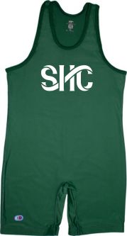 Cliff Keen Singlets, Green & White Set, Size Large